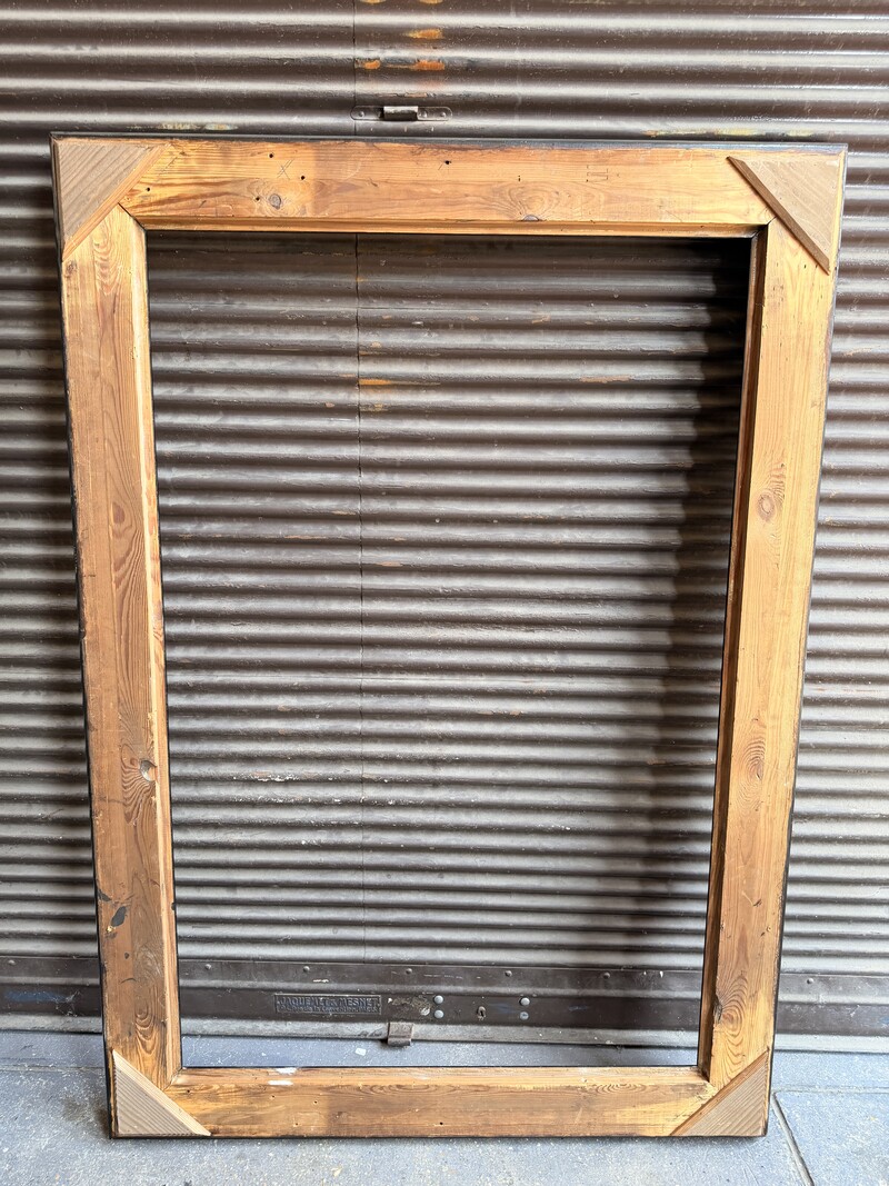 19th century blackened wooden frame