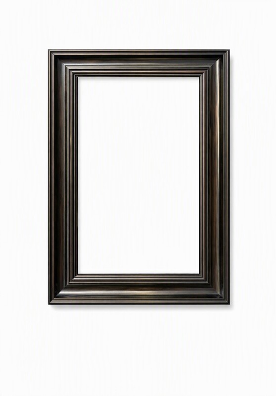 19th century blackened wooden frame