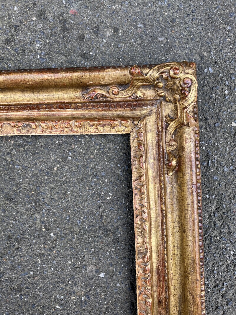 17th Century Louis XIV Golden Wood Frame