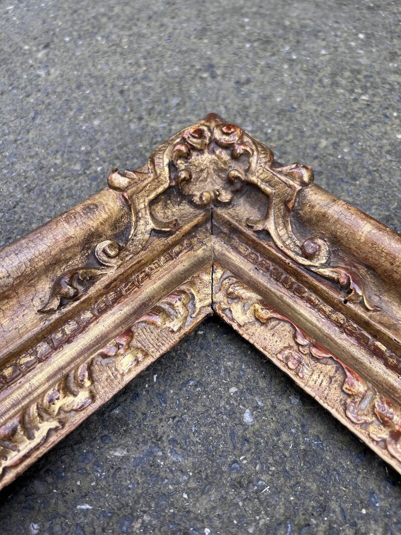 17th Century Louis XIV Golden Wood Frame