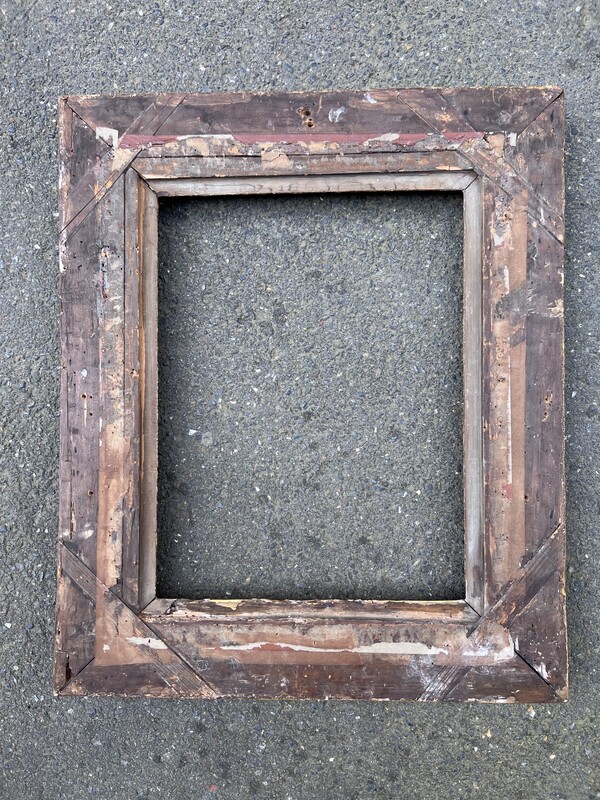 17th Century Louis XIV Golden Wood Frame