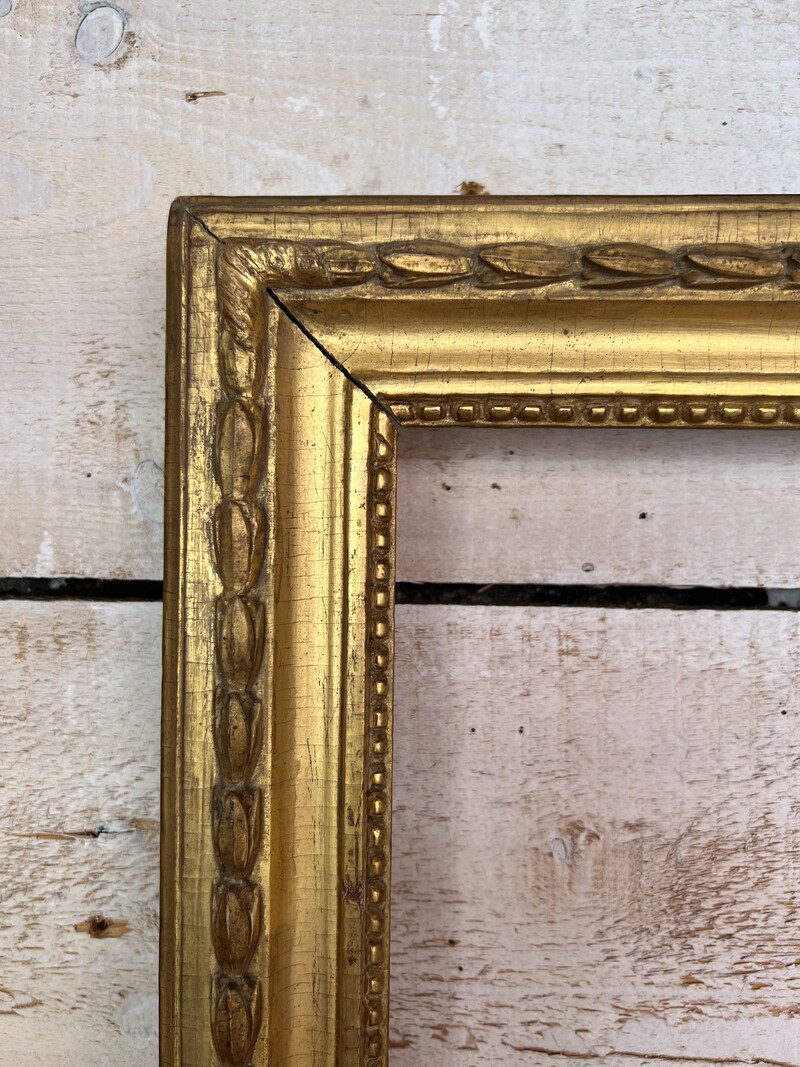 18th Century Louis XVI Golden Wood Frame