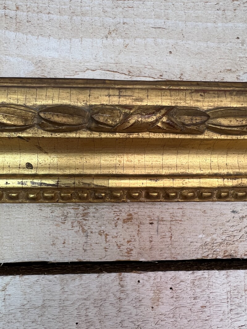18th Century Louis XVI Golden Wood Frame
