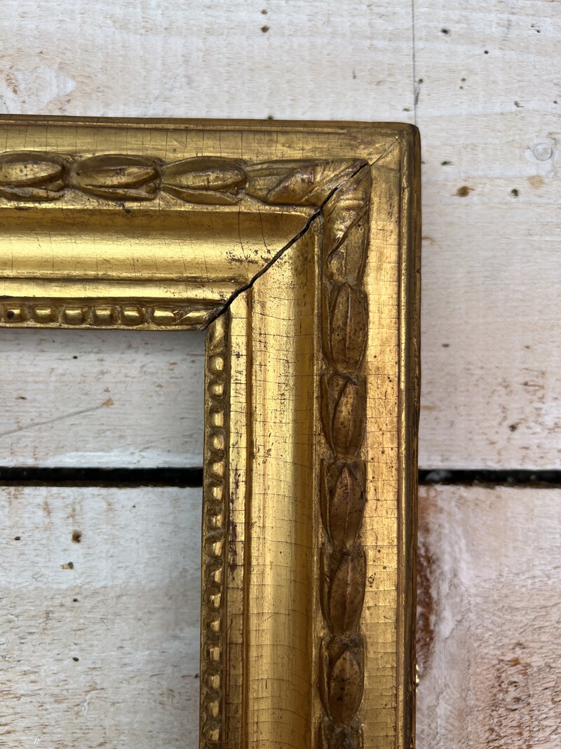 18th Century Louis XVI Golden Wood Frame