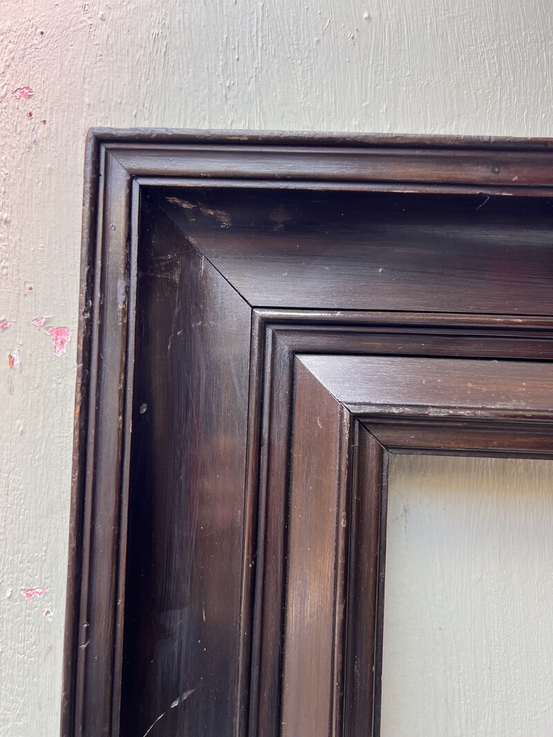 19th-century blackened wood frame