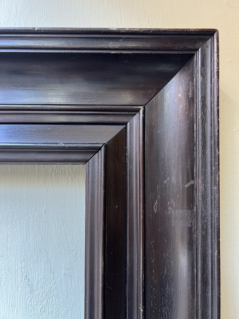 19th-century blackened wood frame
