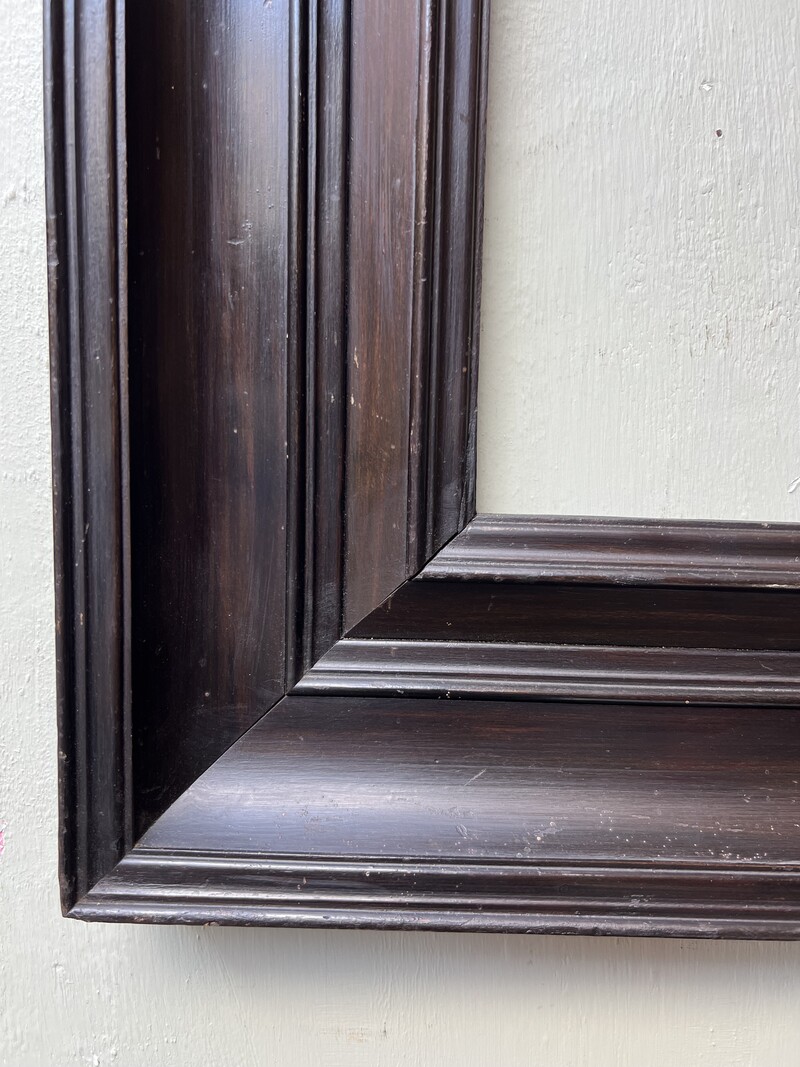 19th-century blackened wood frame