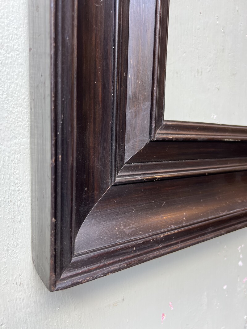 19th-century blackened wood frame