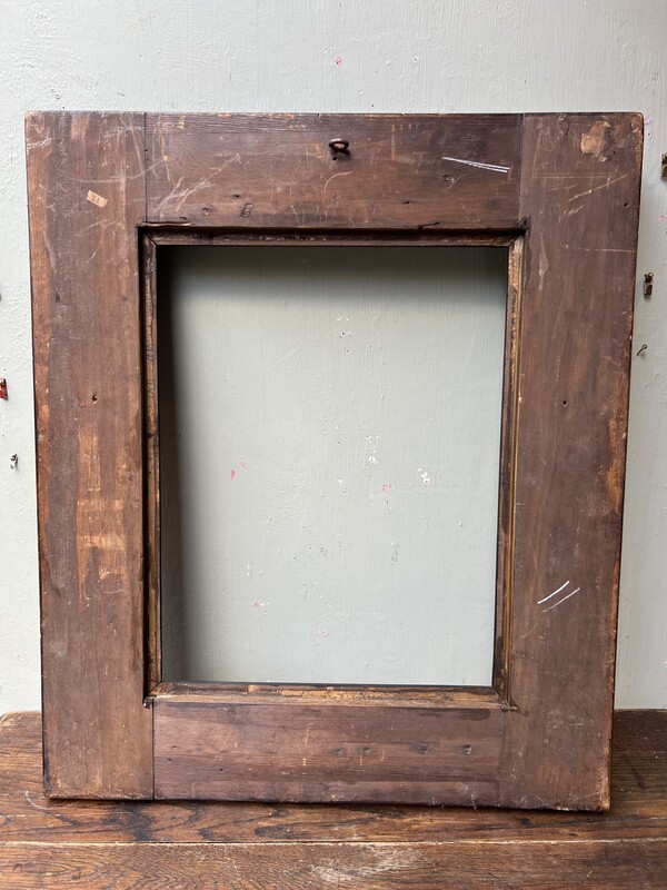 19th-century blackened wood frame