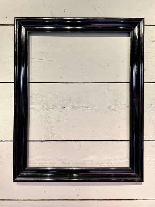 19th Century blackened wooden frame