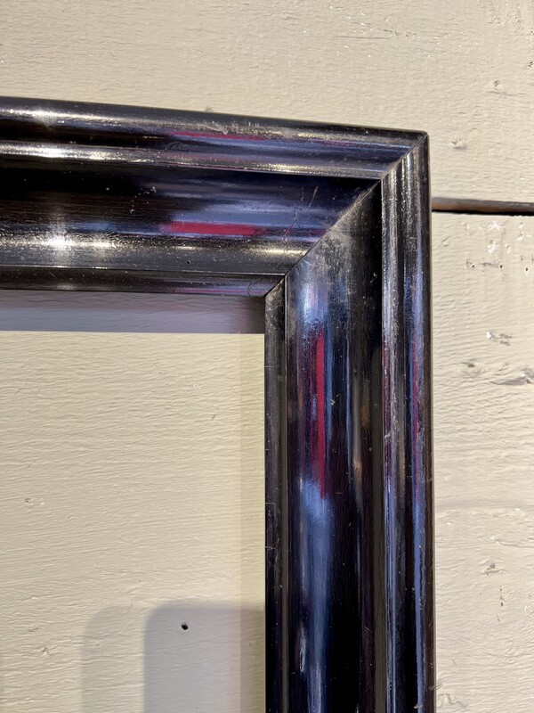 19th Century blackened wooden frame