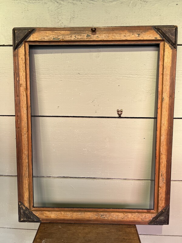 19th Century blackened wooden frame