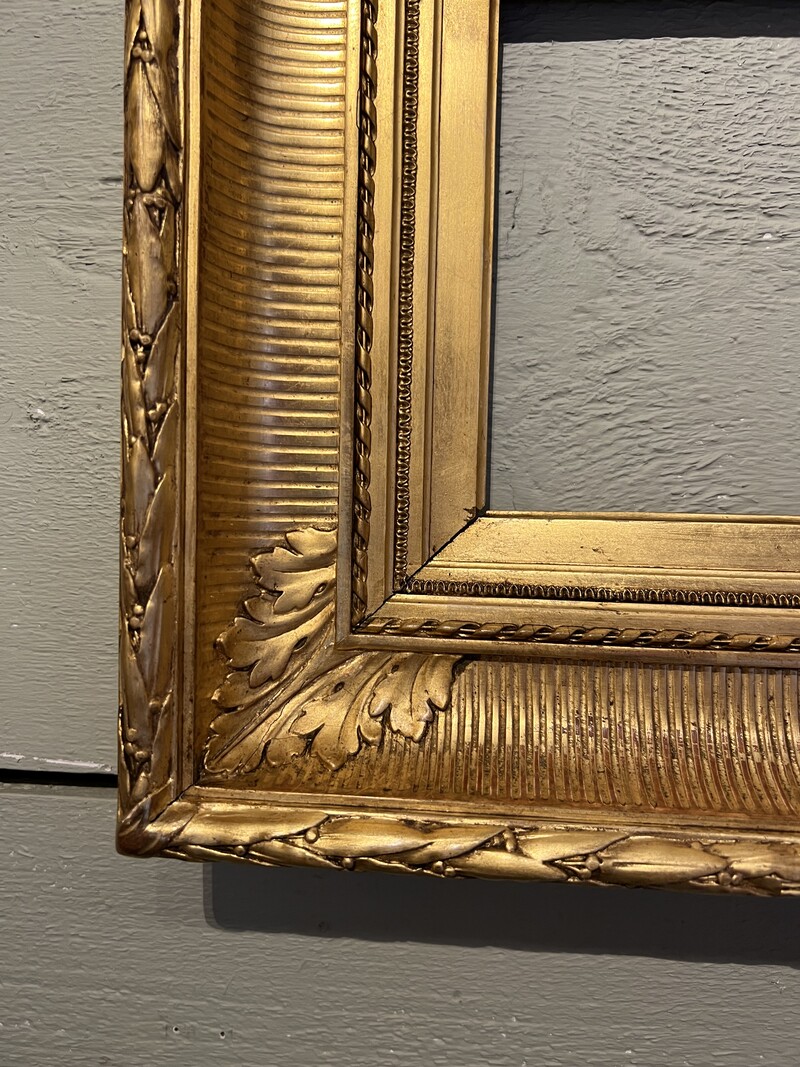 19th century gilded wood frame