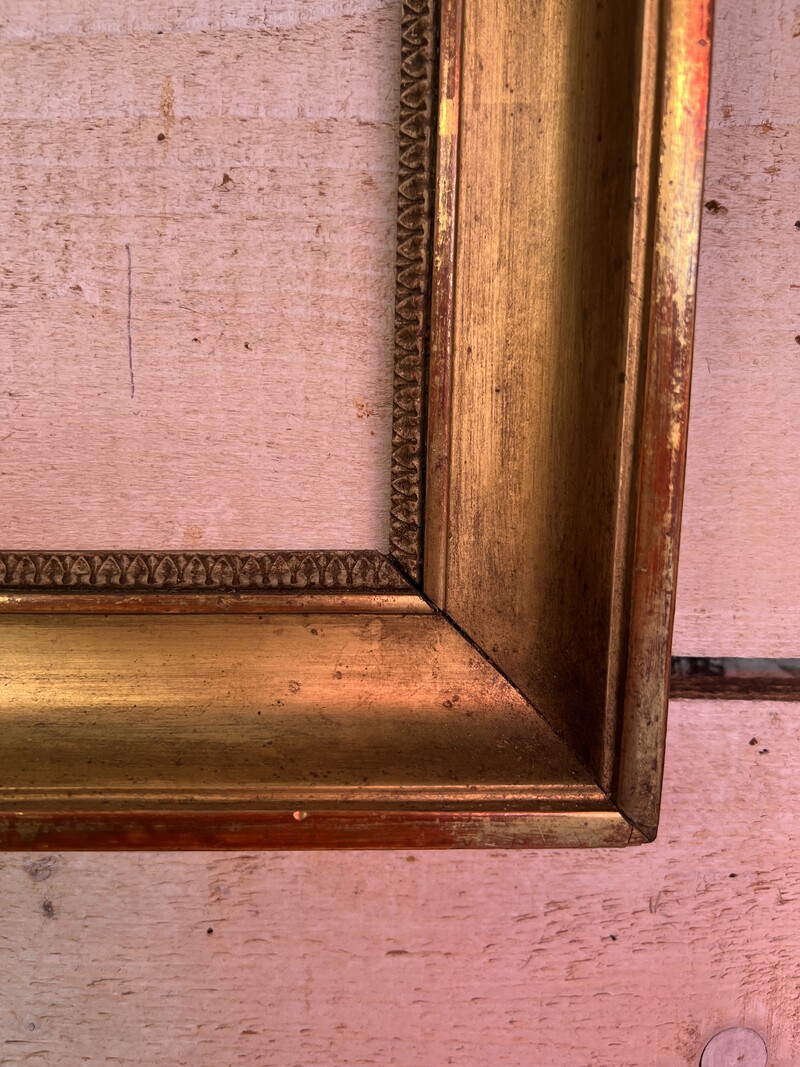 19th Century Golden Wood Frame