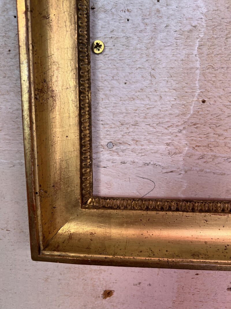 19th Century Golden Wood Frame