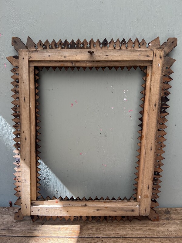 19th Century Tramp Art Frame