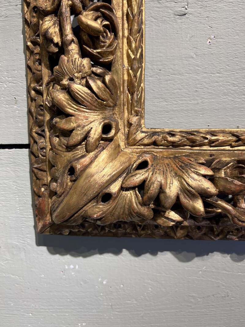 Carved wooden frame, Italy, 16th century