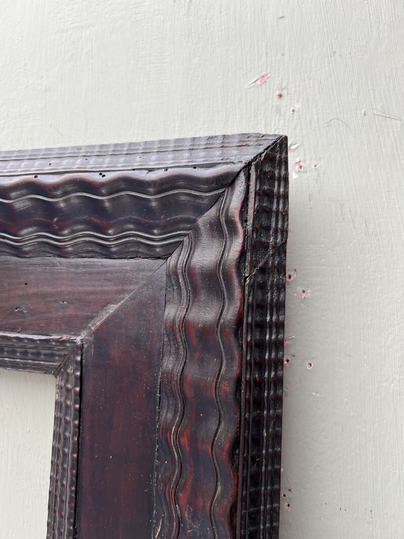 Ebonized wood frame, 17th century Italy