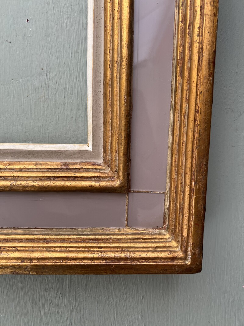 Emile Bouche Frame in Eglomisé Glass