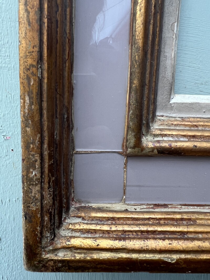 Emile Bouche Frame in Eglomisé Glass