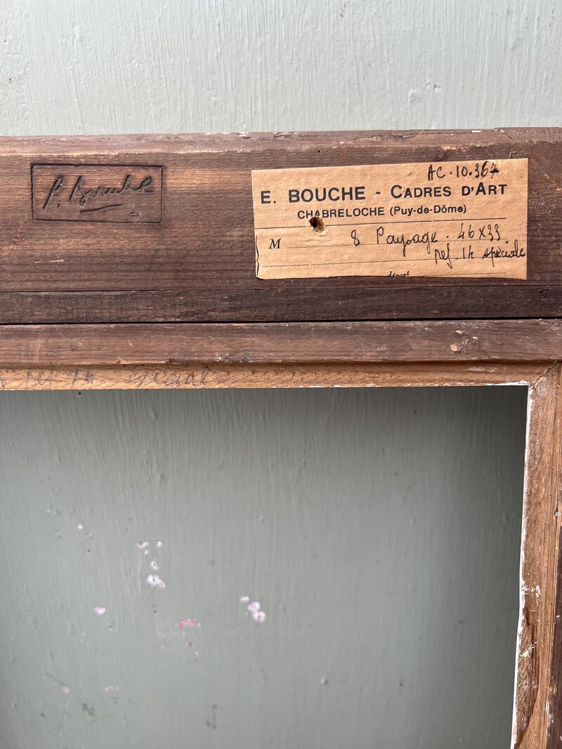 Emile Bouche Frame in Eglomisé Glass
