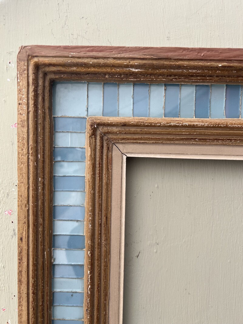 Emile Bouche Frame in Eglomisé Glass