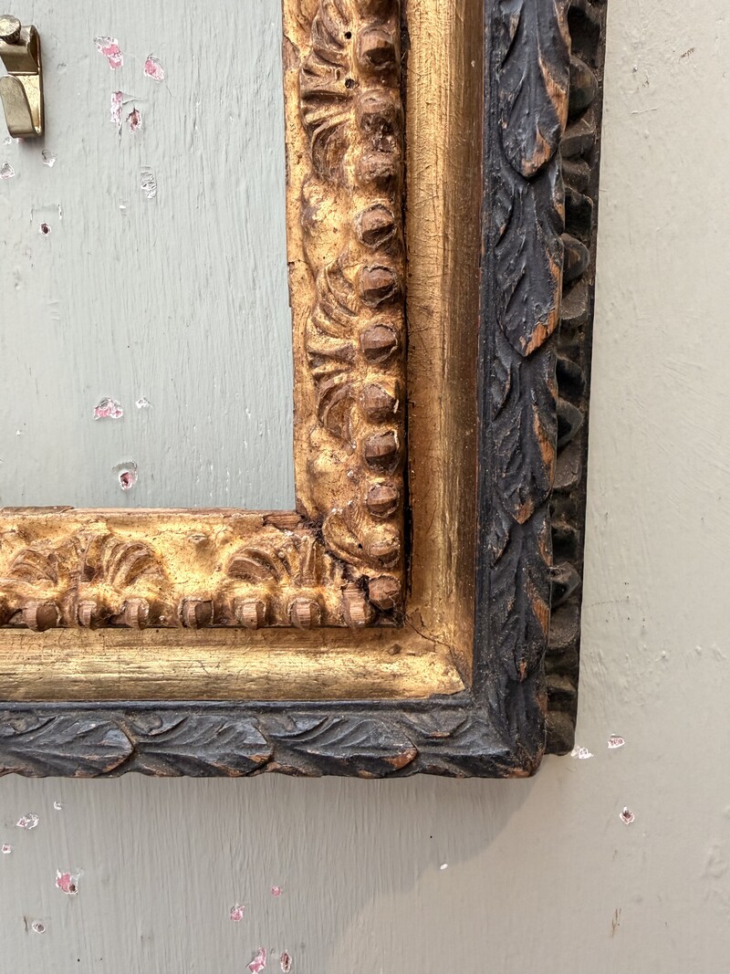 Gilded and blackened wood frame Italy Rome 18th century
