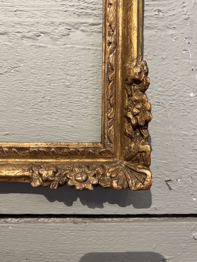 Gilded wood frame Louis XIV 17th