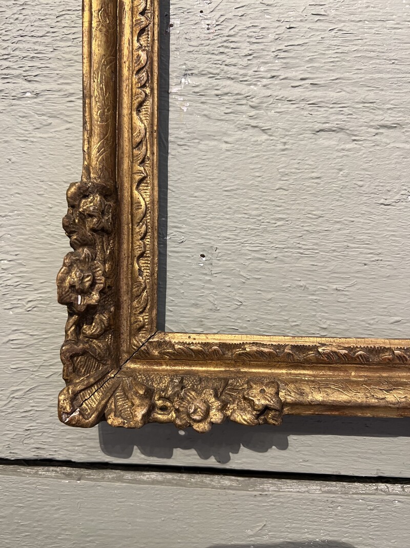 Gilded wood frame Louis XIV 17th