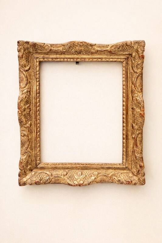 Gilded wooden frame, Louis XIV era 17th century