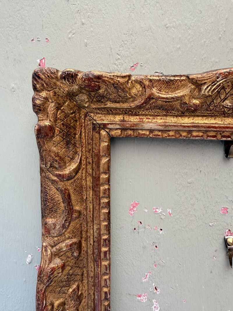Gilded wooden frame, Louis XIV era 17th century