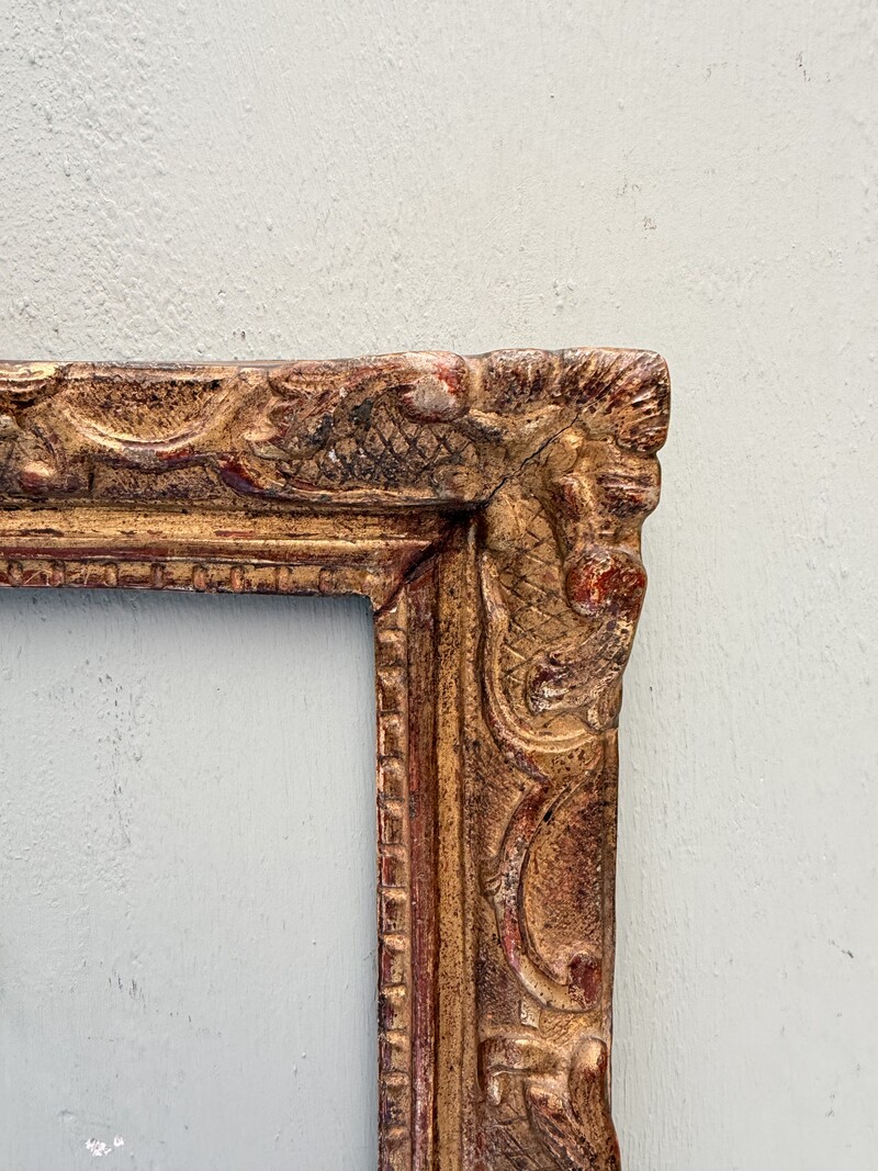 Gilded wooden frame, Louis XIV era 17th century