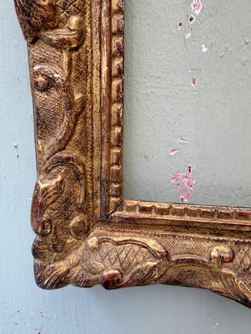 Gilded wooden frame, Louis XIV era 17th century