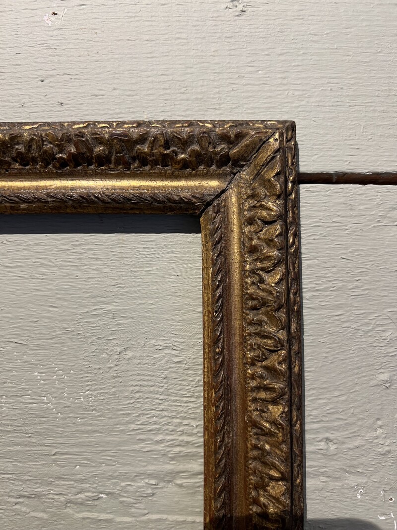 Louis III gilded wood frame 17th century