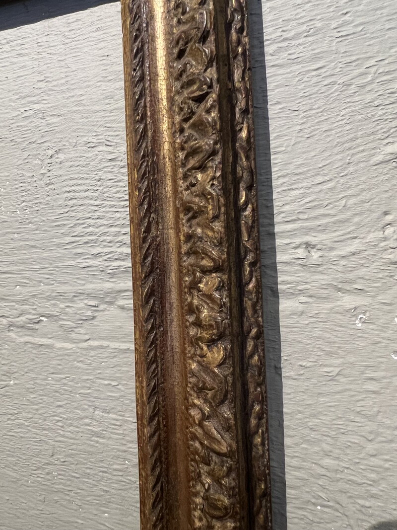 Louis III gilded wood frame 17th century
