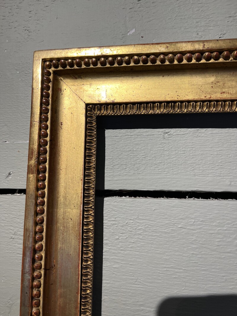 Louis XVI gilded wood frame 18th century