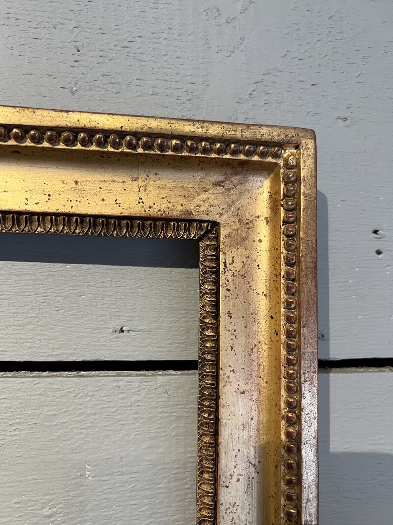 Louis XVI gilded wood frame 18th century