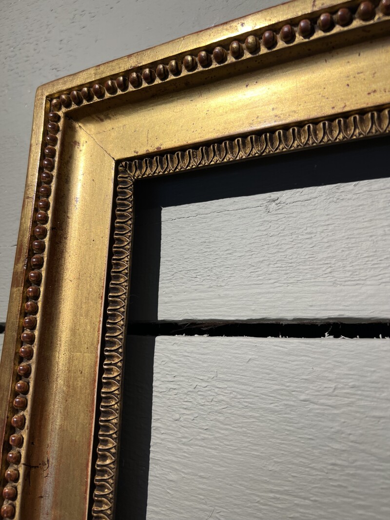 Louis XVI gilded wood frame 18th century