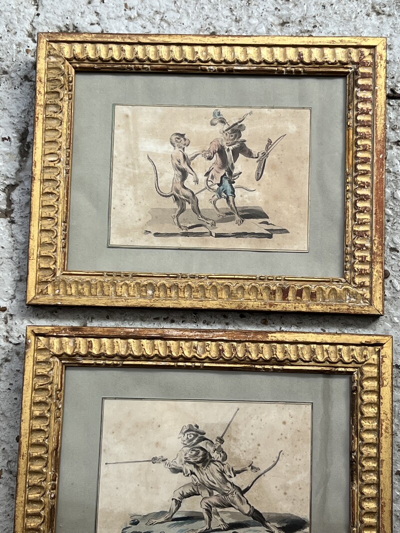 Pair of 18th century drawings
