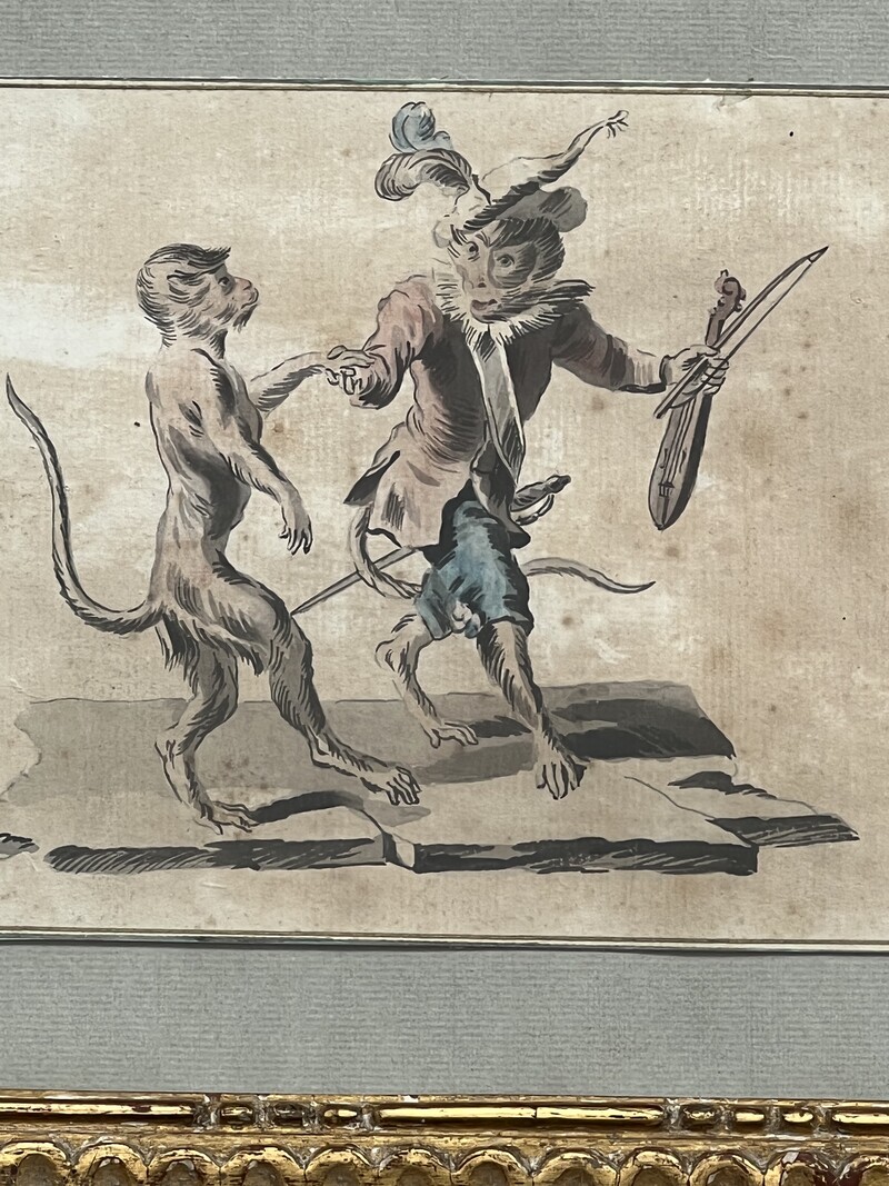 Pair of 18th century drawings