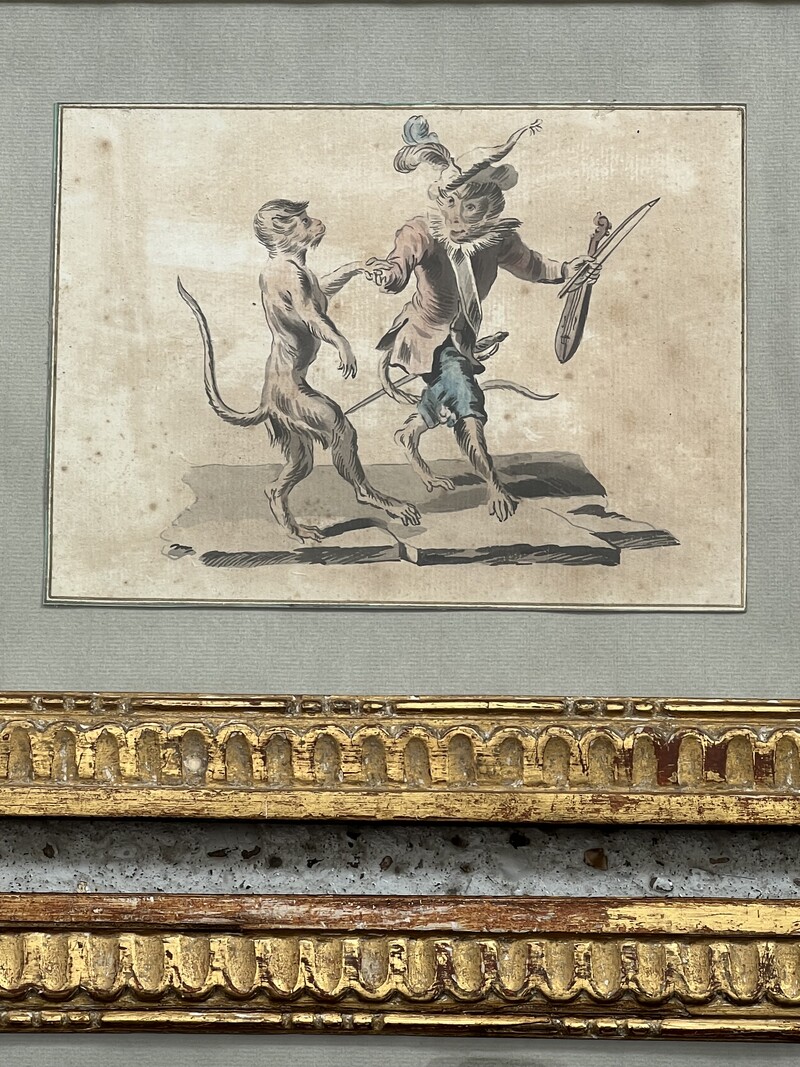 Pair of 18th century drawings