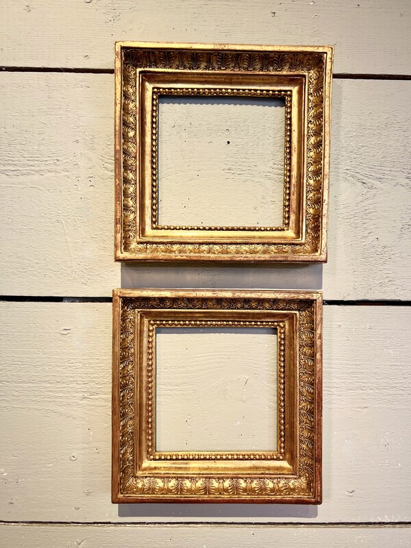 Pair of 19th Century gilded wood frames