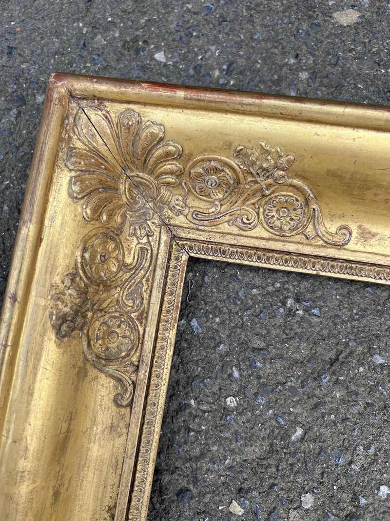 Pair of 19th Century Golden Wood Frames