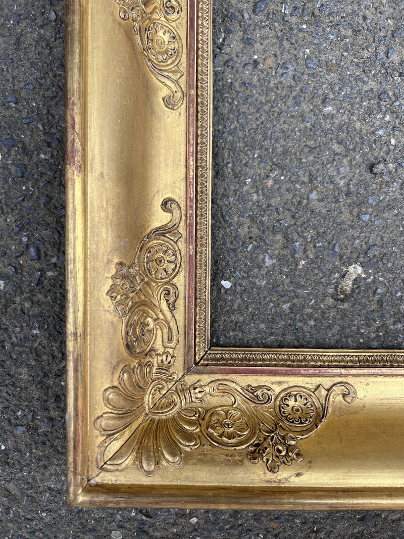 Pair of 19th Century Golden Wood Frames