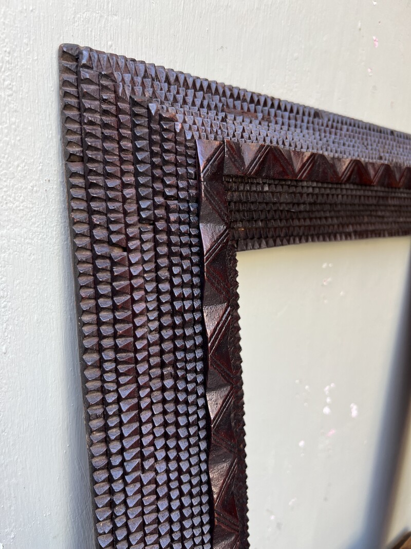 Pair of 19th-Century Tramp Art Frames