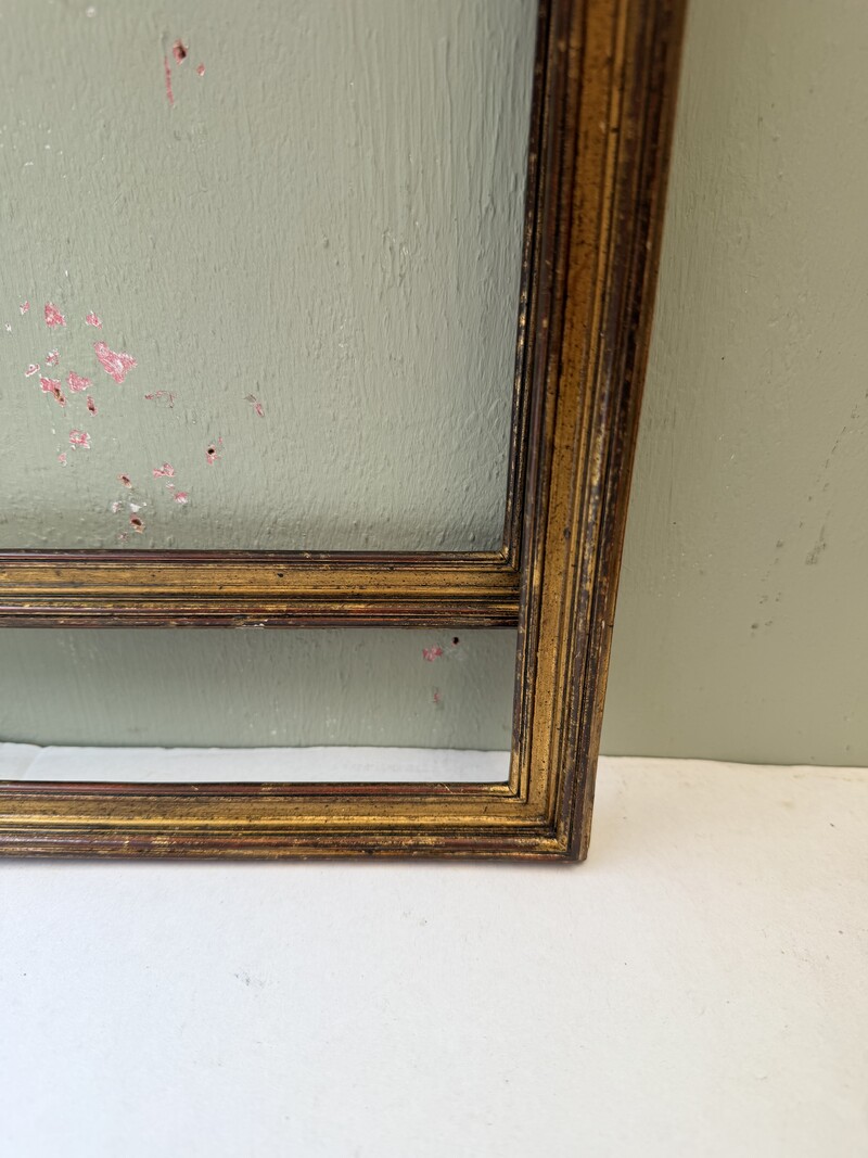 Pair of golden wooden frames from the 19th century