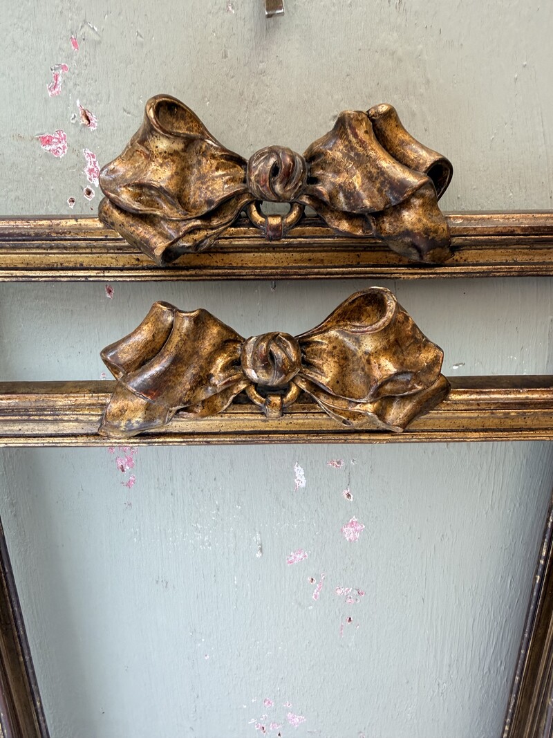 Pair of golden wooden frames from the 19th century
