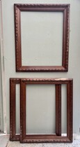 Set of 3 oak frames, 1900