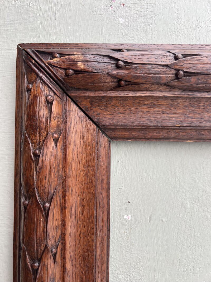 Set of 3 oak frames, 1900