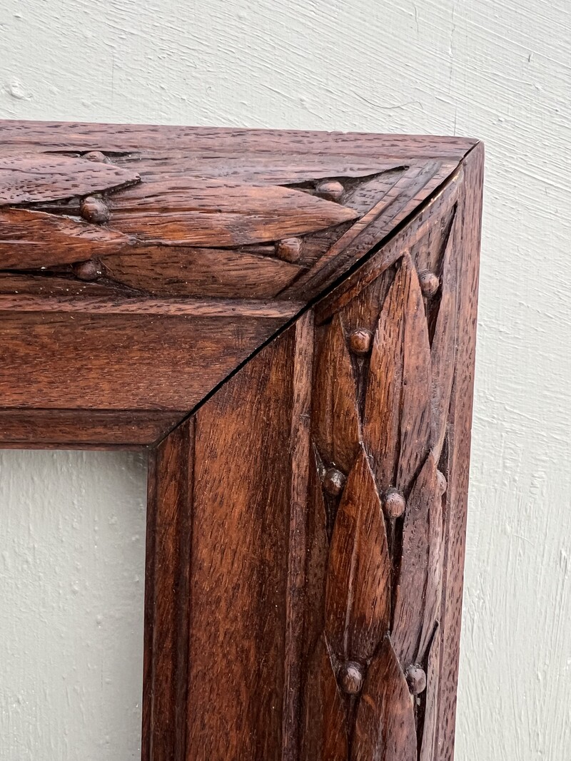 Set of 3 oak frames, 1900